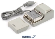 TERRA HS013 Splitband amplifier 22 dB gain, 1 input and 2 outputs