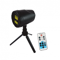 OUTDOOR CHRISTMAS LASER WITH 8 PATTERNS, DAY-NIGHT SENSOR, RF REMOTE,SPIKE,TRIPOD1M CABLE