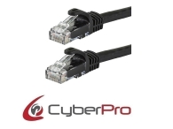 CYBERPRO CP-6C010B Cable UTP Cat6 black 1m